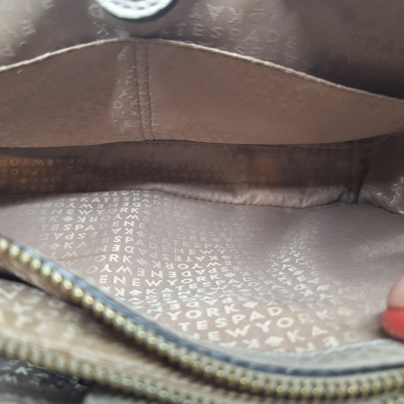 Kate Spade perri lane romy handbag shoulder bag taupe - Picture 5 of 16